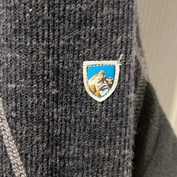 Kuhl men’s charcoal gray long sleeve wool blend thermo kore 1/4 zip XXL - Picture 6 of 7